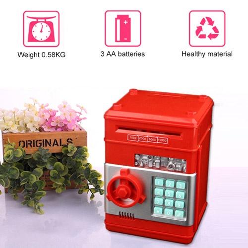 Đồ chơi đựng tiền tiết kiệm có nhạc, Tự hút tiền, Có mật khẩu âm thanh sống động