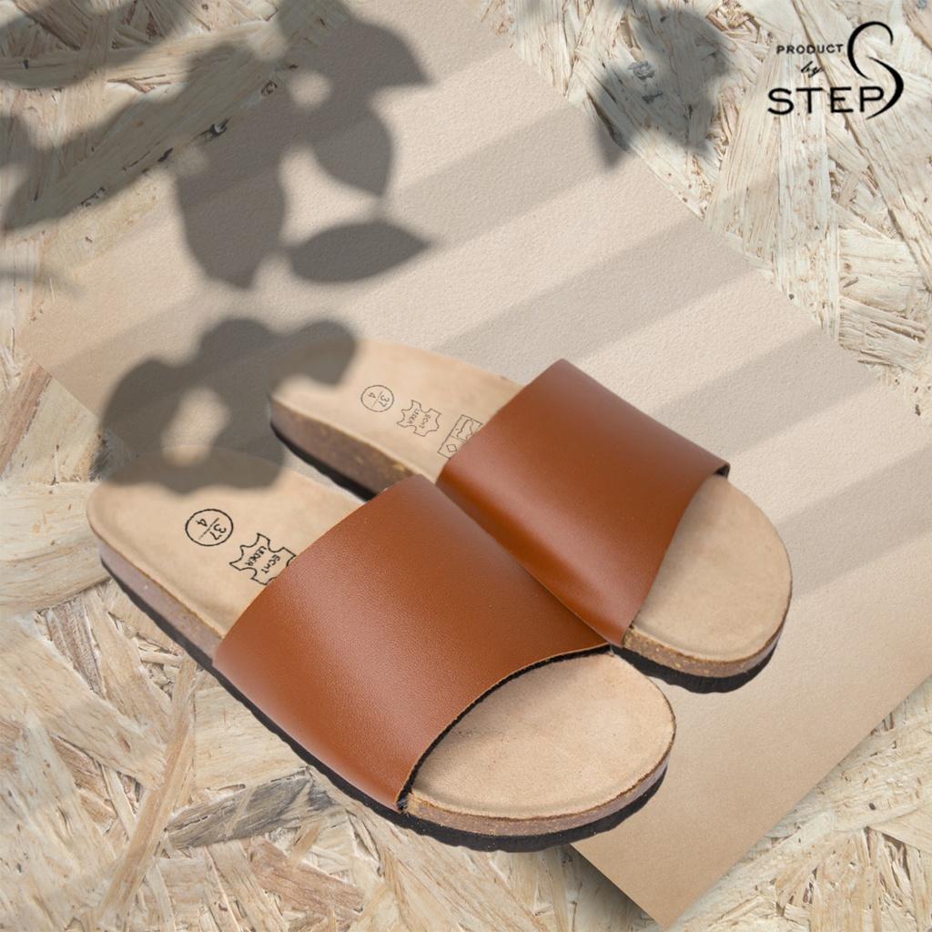 Dép đế trấu Unisex Da tổng hợp (Si PVC) Quai Bản ngang (Size 35-45)