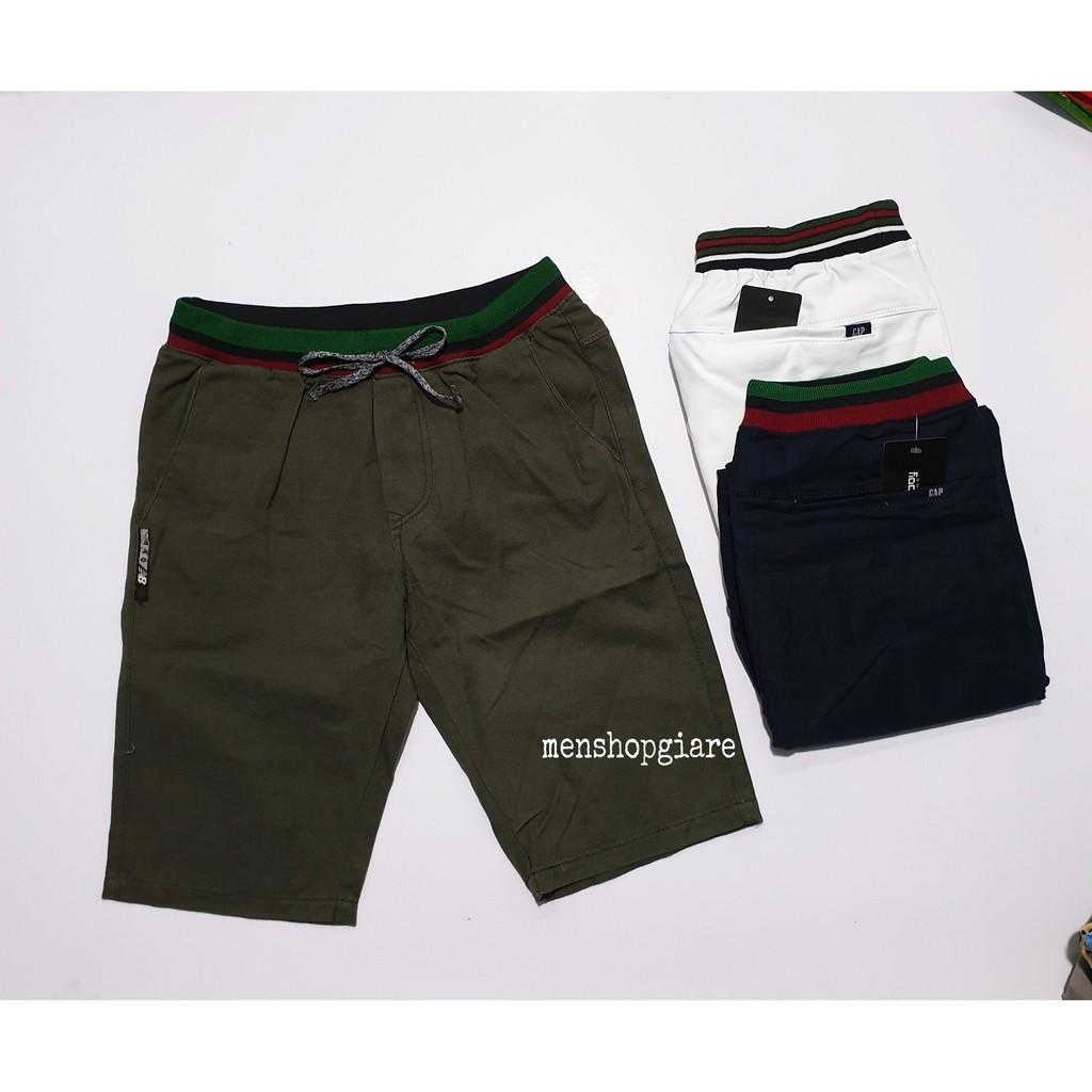 SHORT KAKI LƯNG THUN NAM VẢI SỊN