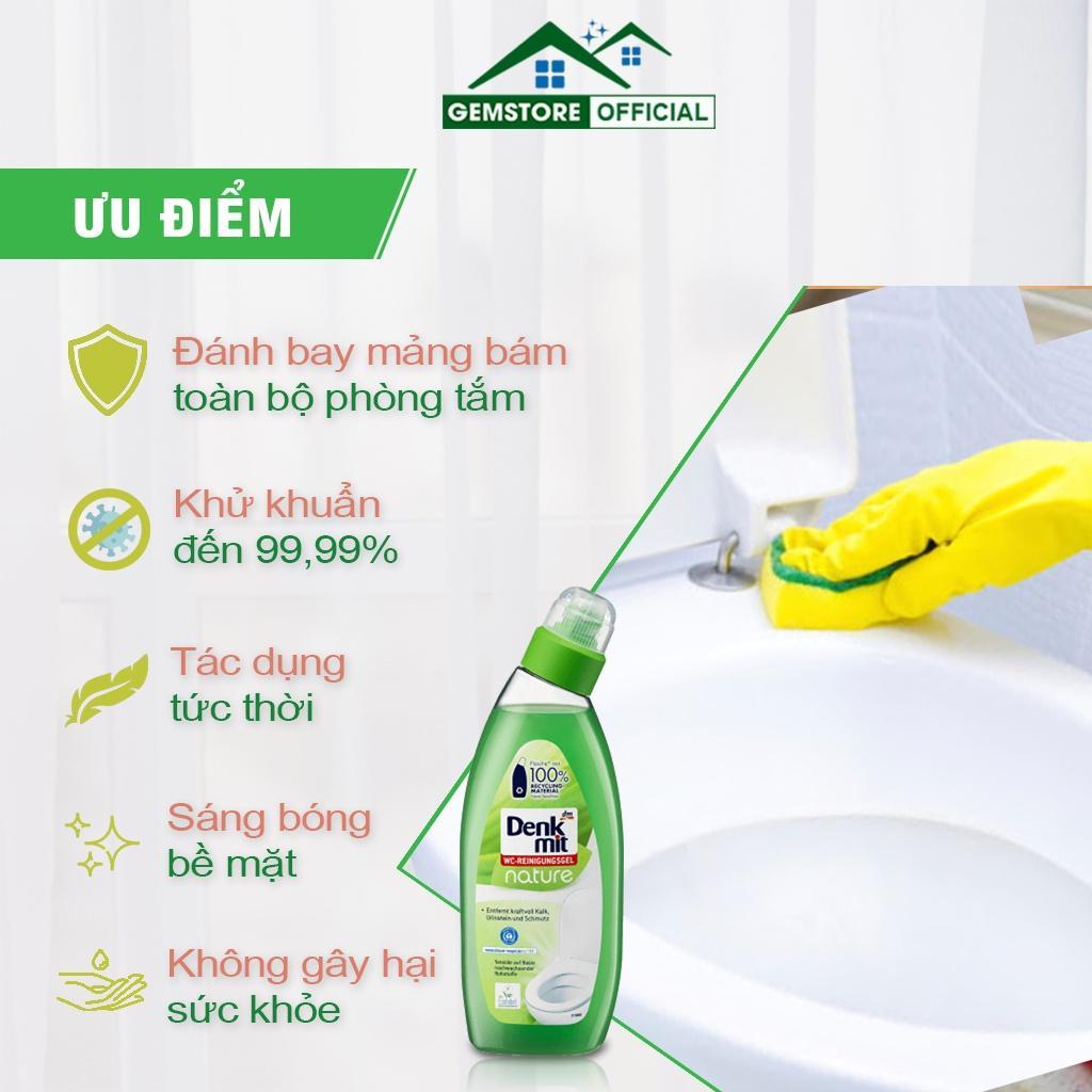 Dung Dịch Tẩy Rửa Bồn Cầu, Nhà Vệ Sinh Denkmit, Dung Tích 750ml, Hương Hoa Tự Nhiên, Nhập Đức