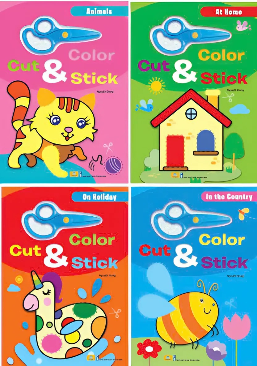 Sách - Color Cut & Stick - ndbooks