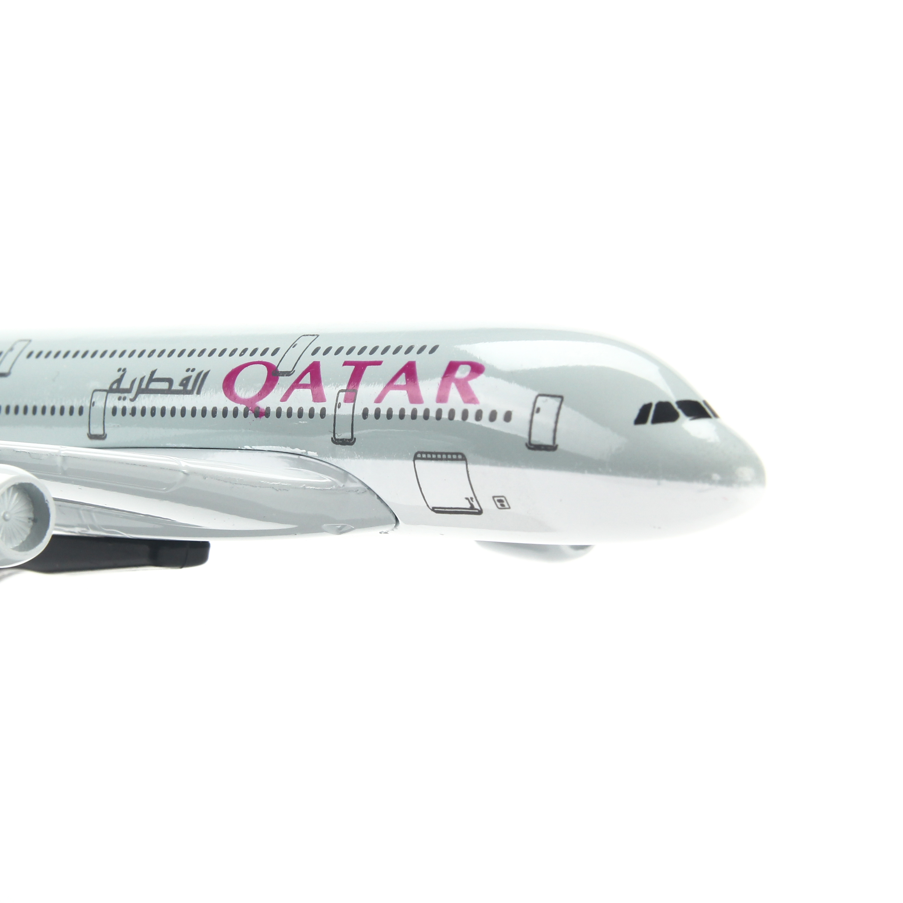 Mô hình máy bay Qatar Airlines A380 20cm AMS20