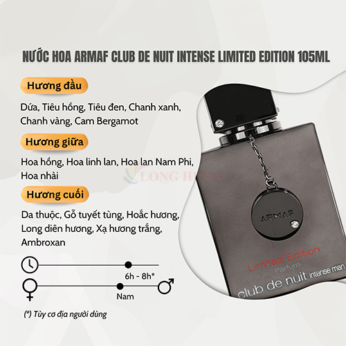 Nước hoa Armaf Club de Nuit Intense Man Limited Edition (105ml) - Hàng chính hãng