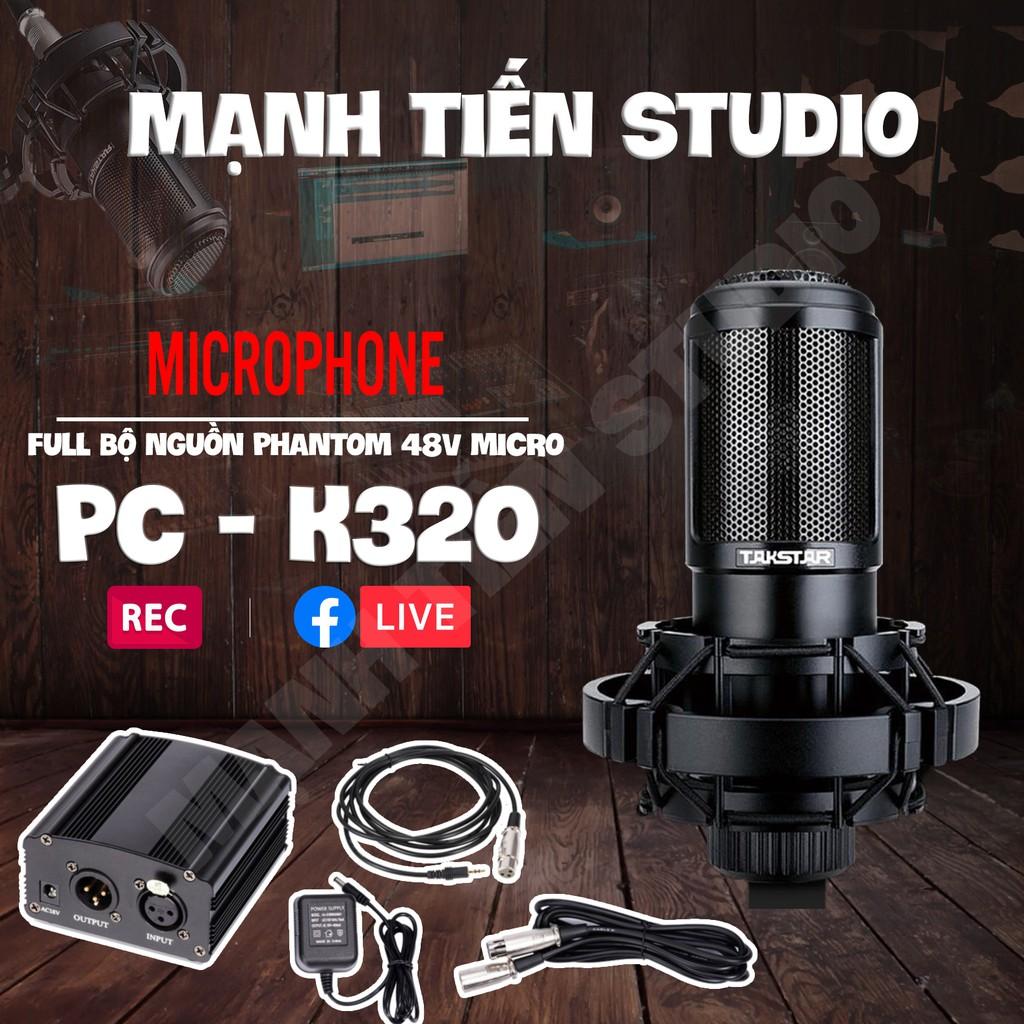 Combo thu âm livestream karaoke chuyên nghiệp Micro k320 và soundcard KX2 tặng full phụ kiện bảo hành 1 năm