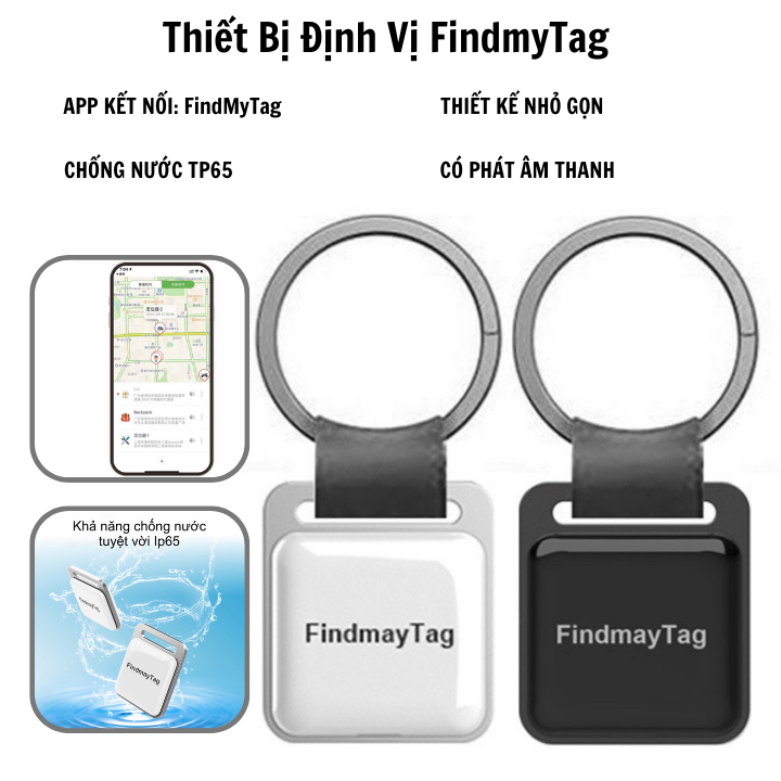 Định vị GPS Sothing FindmyTag, định vị theo dõi, chống mất đồ hành lý như xe máy, người già, trẻ nhỏ- Hàng chính hãng