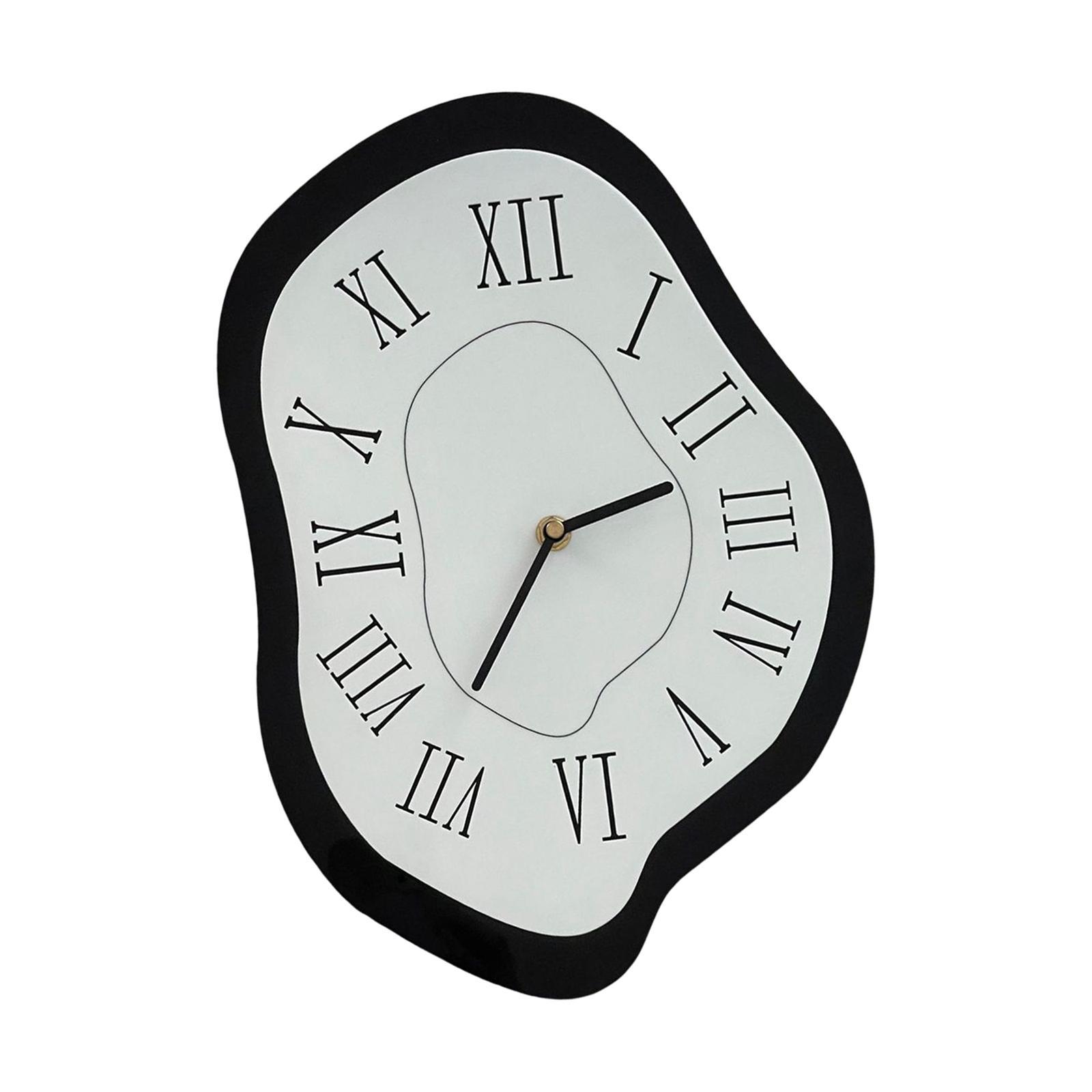 Decorative Large Clocks Acrylic Office Decorative Black