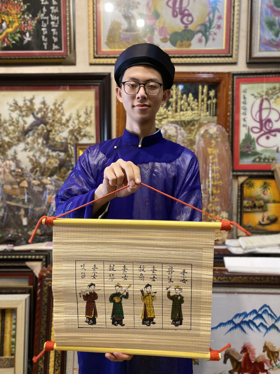 Tranh Dân Gian Đông Hồ Tố Nữ