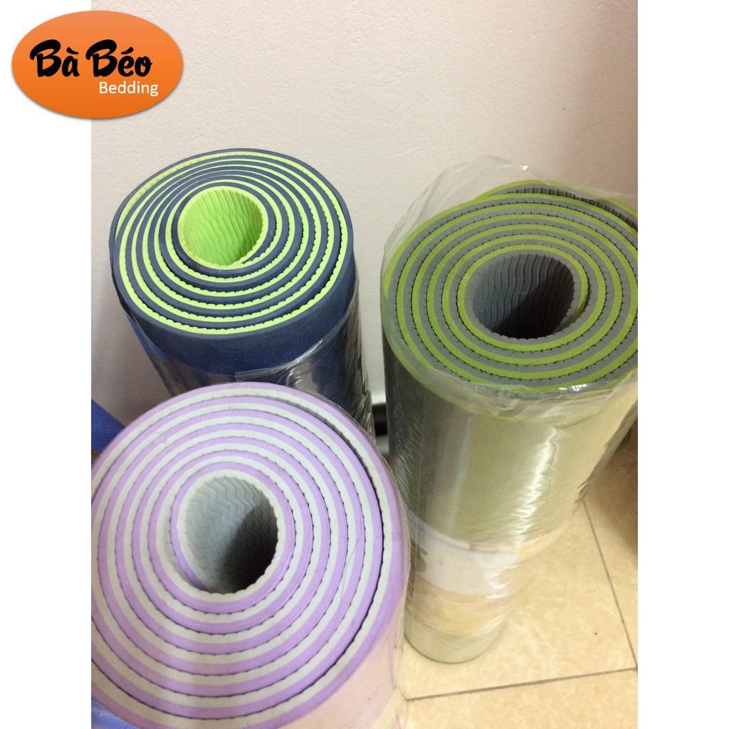 Thảm tập yoga yoga pilates,THẢM TẬP YOGA MAT TPE 6LY màu ngẫu nhiên ( Thanh Lý Màu)