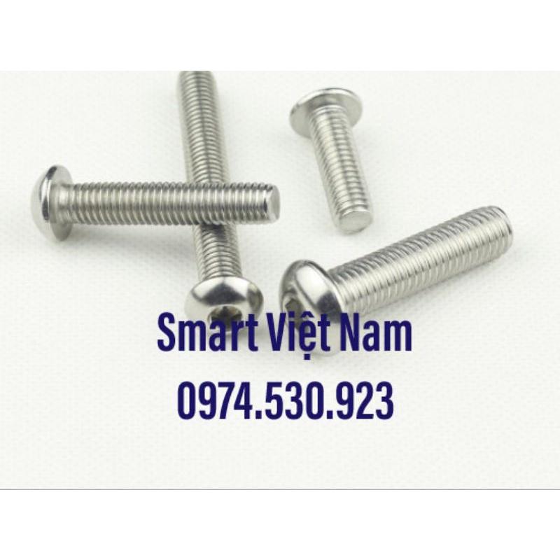 Bulong inox  chìm đầu cầu M4 Combo 100 Chiếc