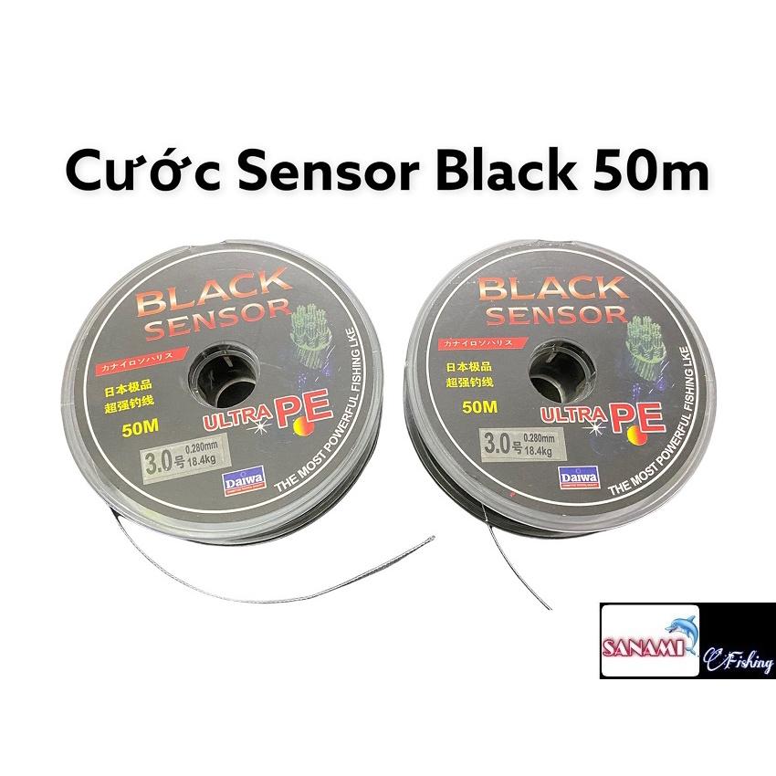 Dây câu cá cuộn lõi cước sensor black 50m đủ size
