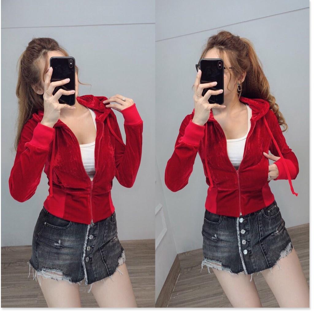 (HÌNH MẪU CHỤP THẬT ) ÁO KHOÁC NHUNG