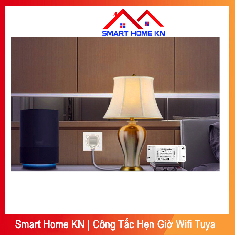 Hình ảnh Công tắc thông minh wifi điều khiển từ xa hẹn giờ bằng điện thoại - Smart Home KN