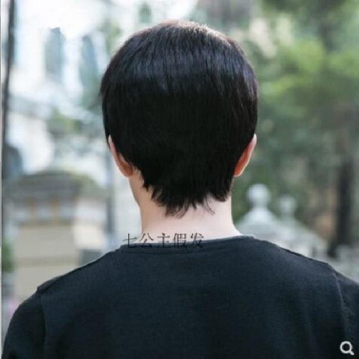 Tóc giả nam cao cấp , Tóc giả nam nguyên đầu chất liệu tơ mềm mượt tóc thật + tặng kèm lưới ONLINE_SHOPPING_1102