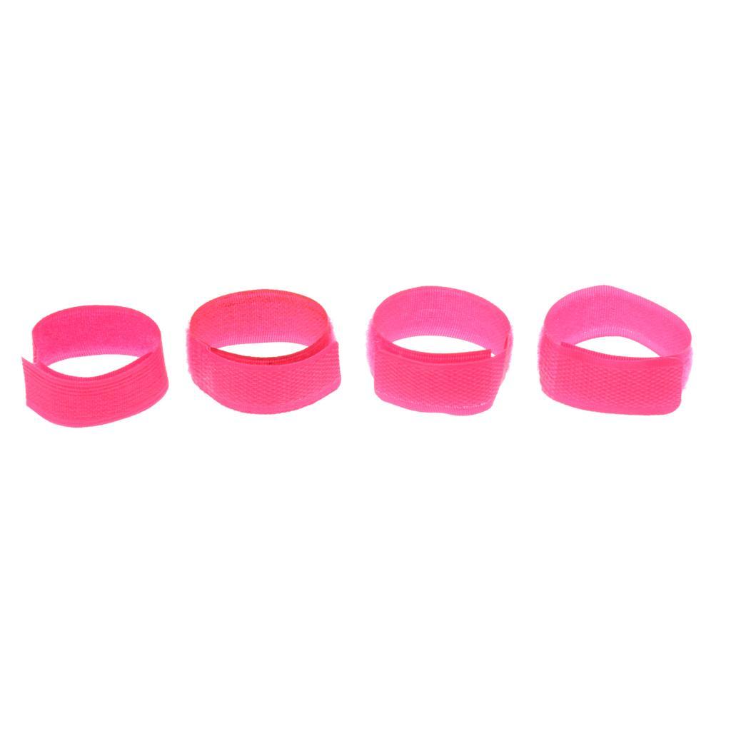 4pcs Reusable Nylon Hook Loop Cable Cord Ties Tidy Straps PC TV Organiser