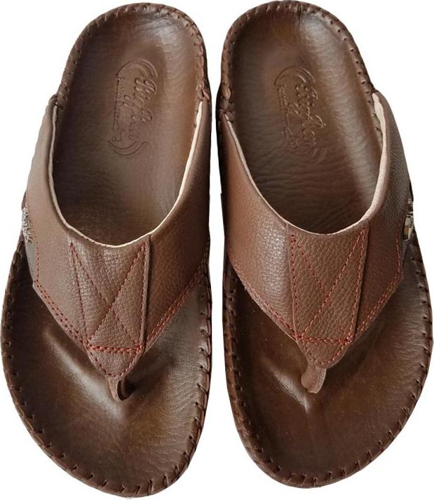 Dép Xỏ Ngón Nam BIGGBEN Da Bò Thật DK39