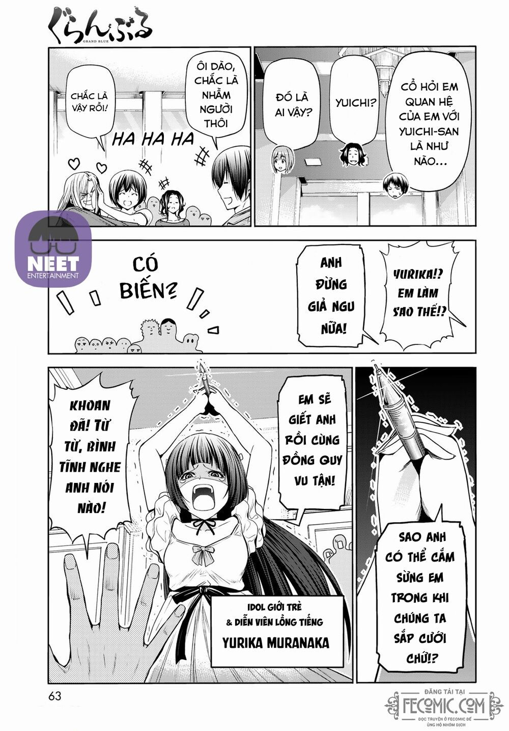 cô gái thích lặn - grand blue chapter 75 30