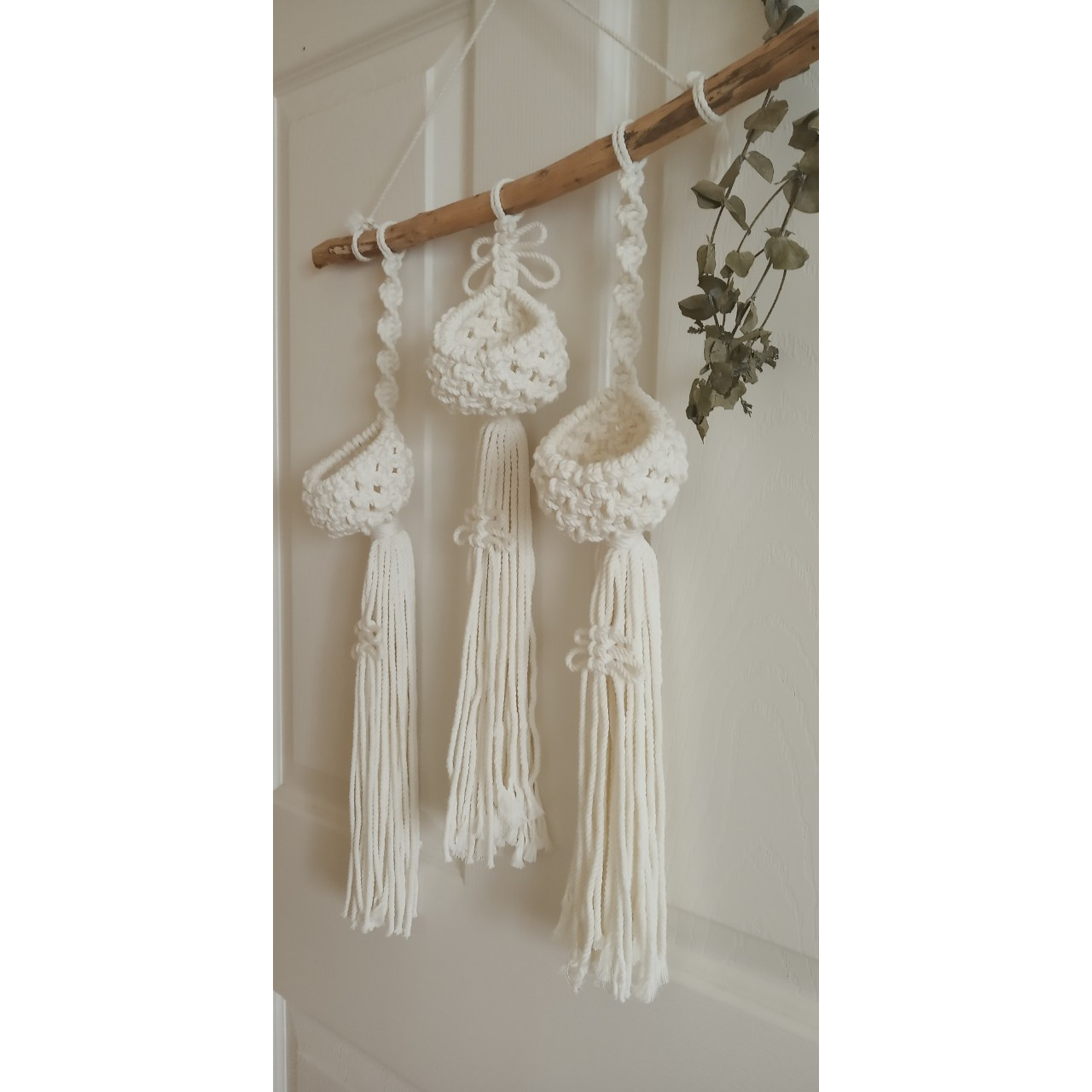 giỏ treo trang trí giỏ treo cây không khi tết dây thủ công macrame handmade