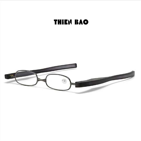 Kính lão thị viễn thị, kính đọc sách xoay 360 độ tròng Nhật siêu gọn bỏ túi Nam nữ KV1X HÀNG ĐẸP cứng cáp loại I