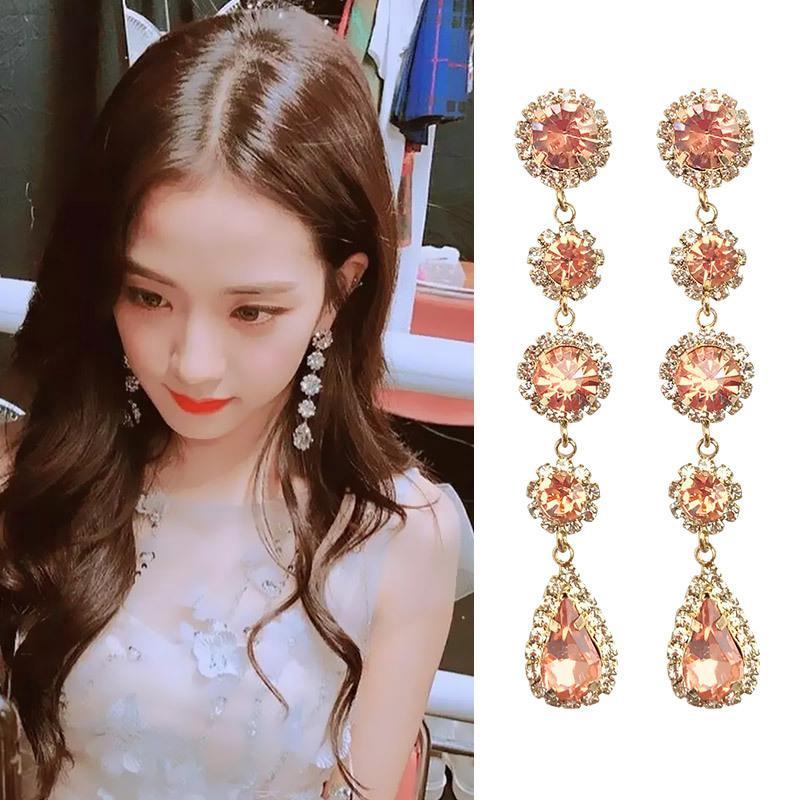 Bông tai BLACKPINK Hàn Quốc bạc S925 Water Drop