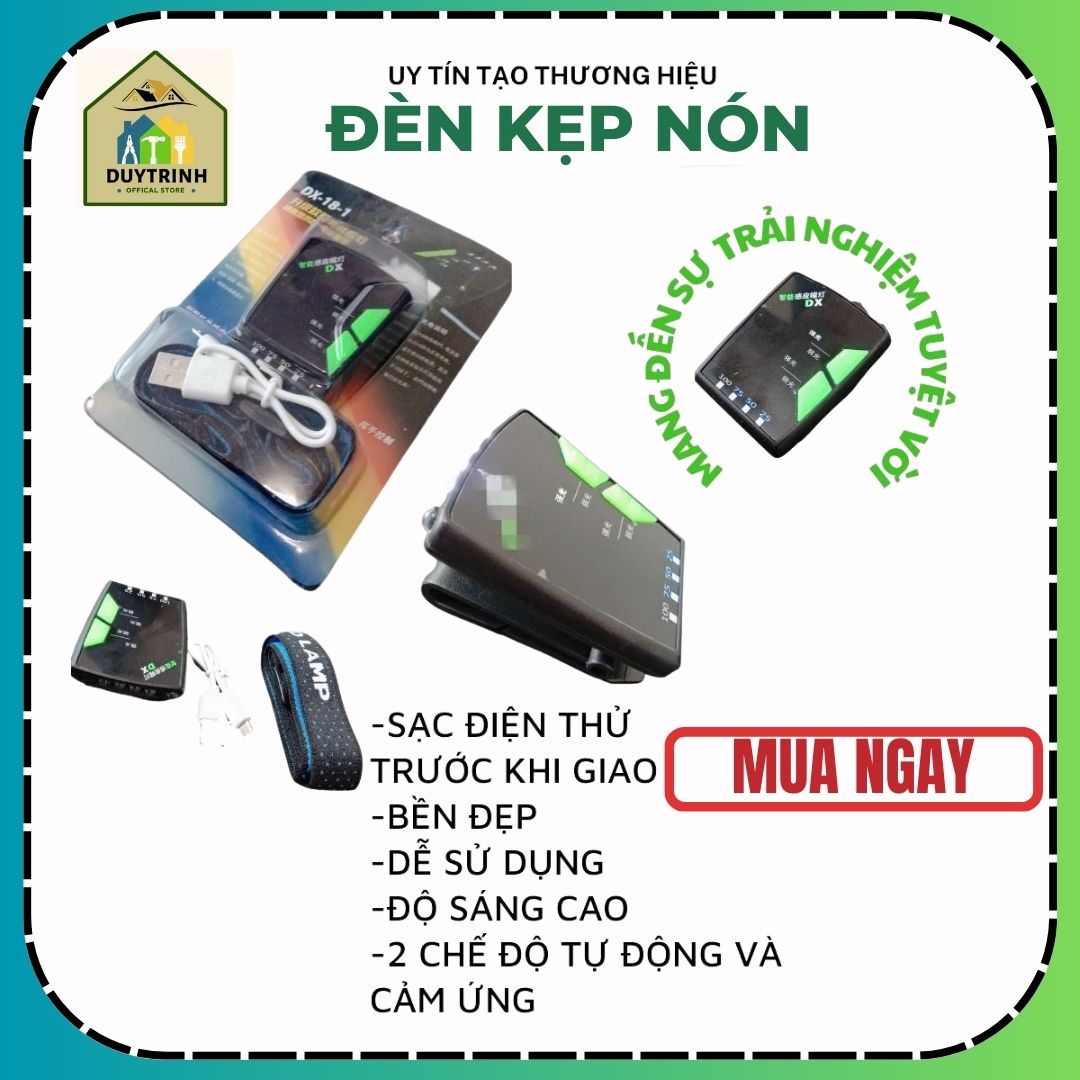 Đèn Kẹp Mũ Cảm Ứng, Đèn Kẹp Mũ Câu Đài