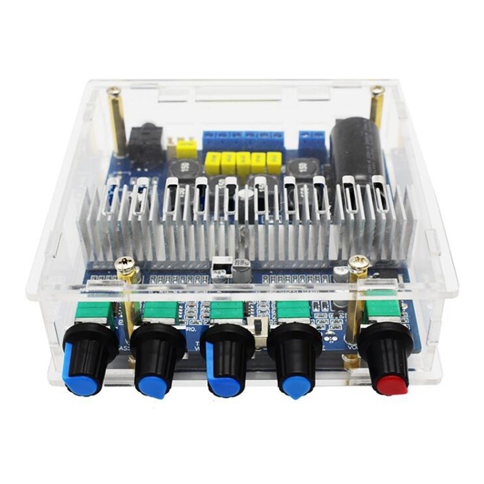 3x 1Set Clear DIY TPA3116D2 Digital Bluetooth 5.0 Audio Receiver Amplifier Acrylic