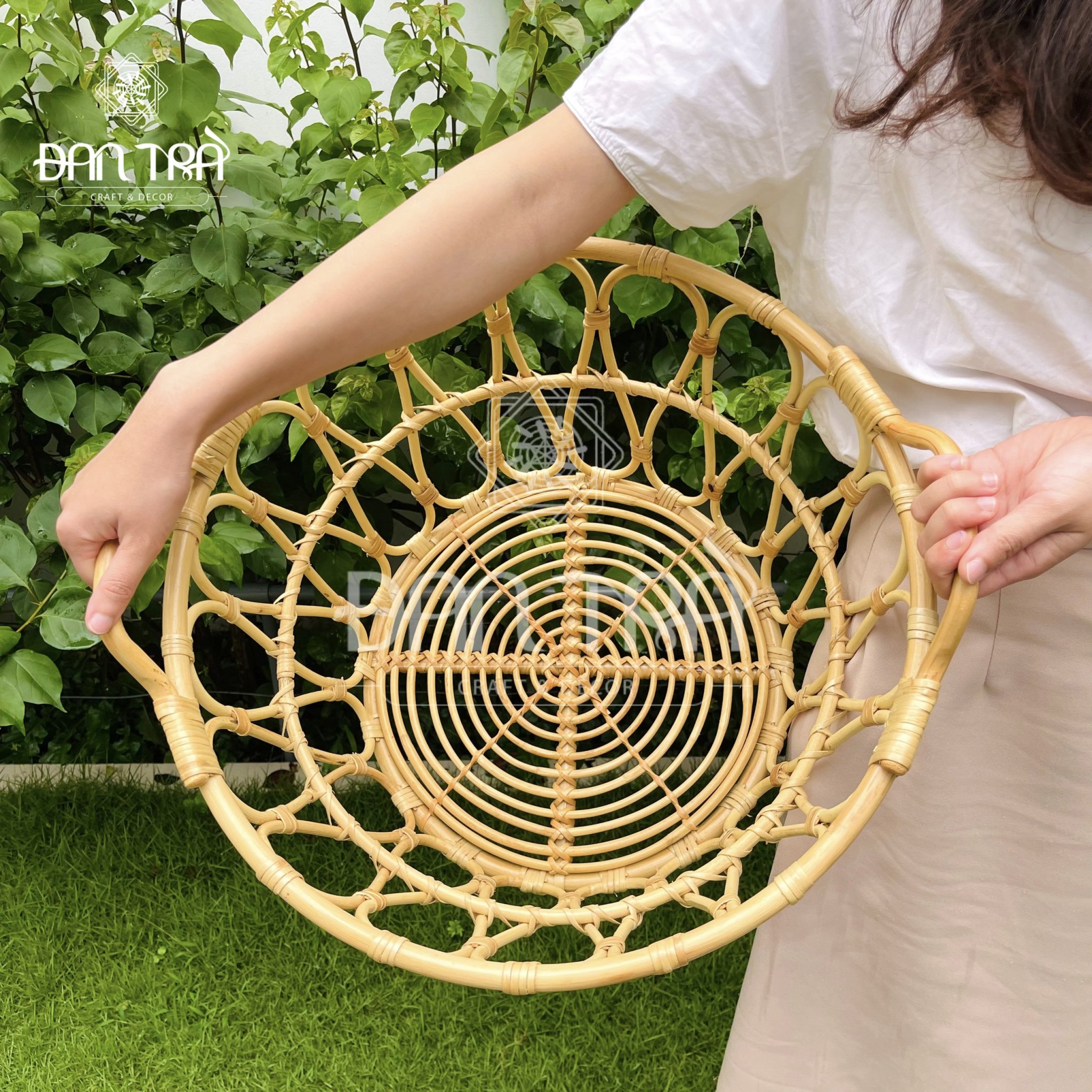 Sọt Mây Đan Thưa Đan Trà - Sọt Mây Đựng Đồ - Sọt Mây Decor Phòng- Nội Thất Decor Mây Tre Đan