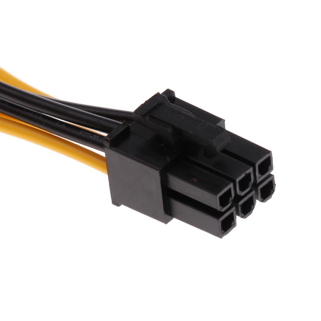5pcs PCI-E 6pin Male to 6pin Male Power Extendion Splitter Cable