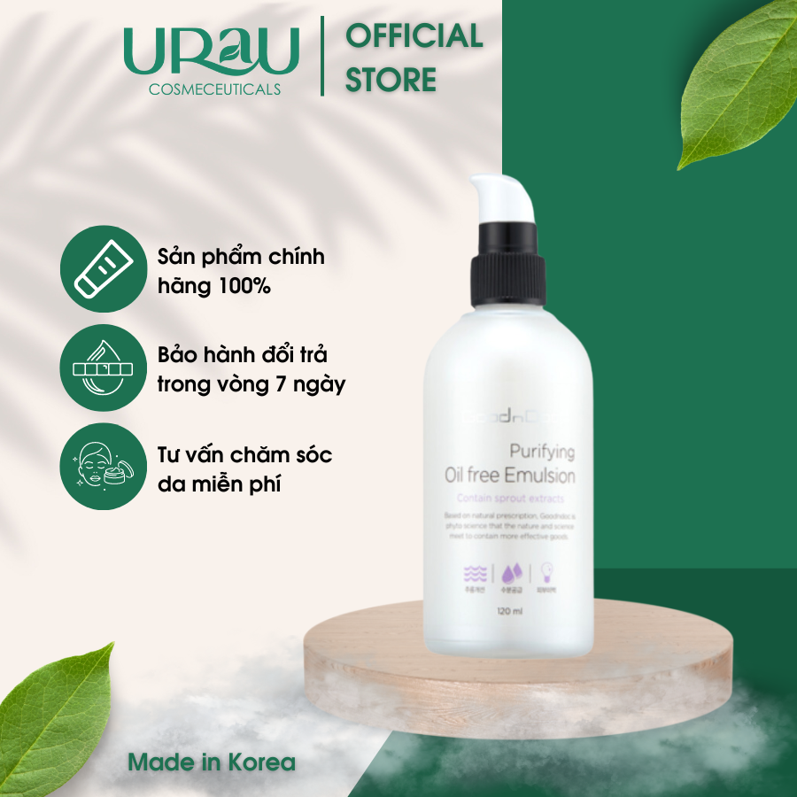 Sữa Dưỡng GoodnDoc Purifying Oil Free Emulsion 120ml