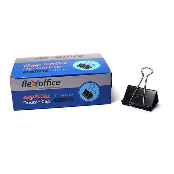 Hộp 12 Kẹp Bướm 51mm Flexoffice FO-DC06