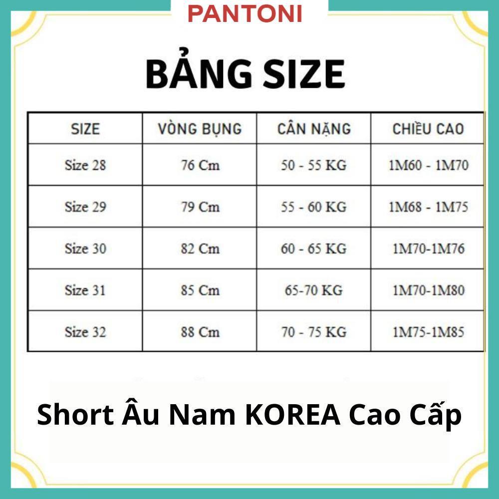 Quần tây âu nam vải co giãn, ống quần short ngắn
