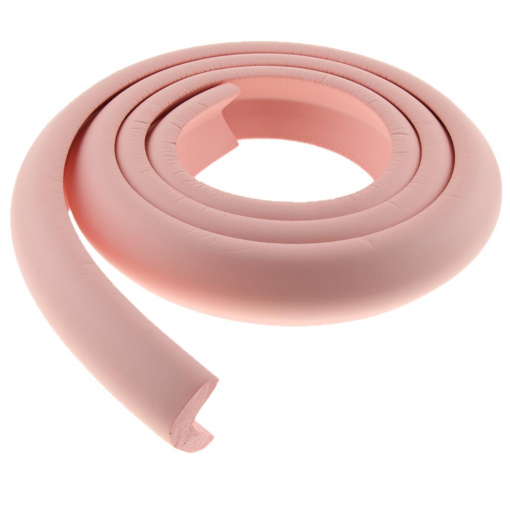 2M Length Child Indoor L Shape Rubber Strap Edge Guard Baby Safety Corner Protection Cushion