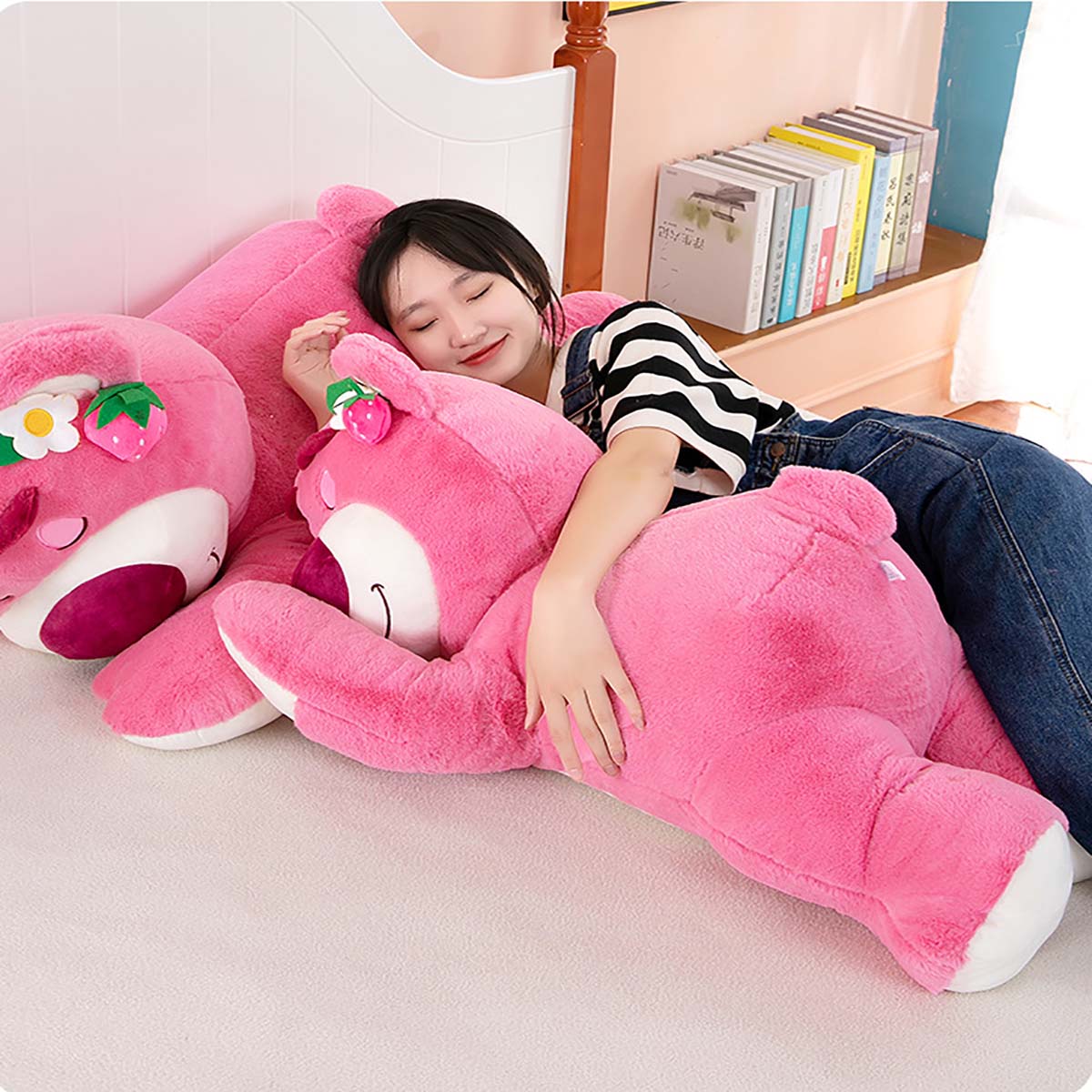 Gấu Dâu Lotso Bông Mini Cute Nhỏ To Khổng Lồ Ôm Ngủ Tặng Người Yêu Tốt Nghiệp Cử Nhân Giá Sỉ Cho Bé Siêu Rẻ