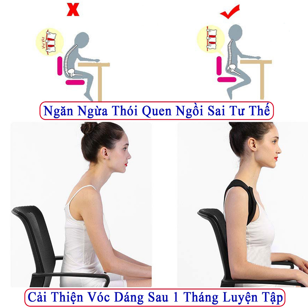 Đai Chống Gù Lưng DCG01 Hỗ Trợ Điều Chỉnh Cột Sống Cải Thiện Gù Lưng Hiệu Quả