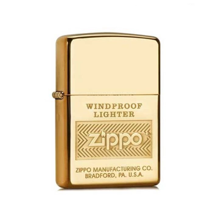 Bật Lửa Zippo Windproof High Polish Brass Chính Hãng Usa