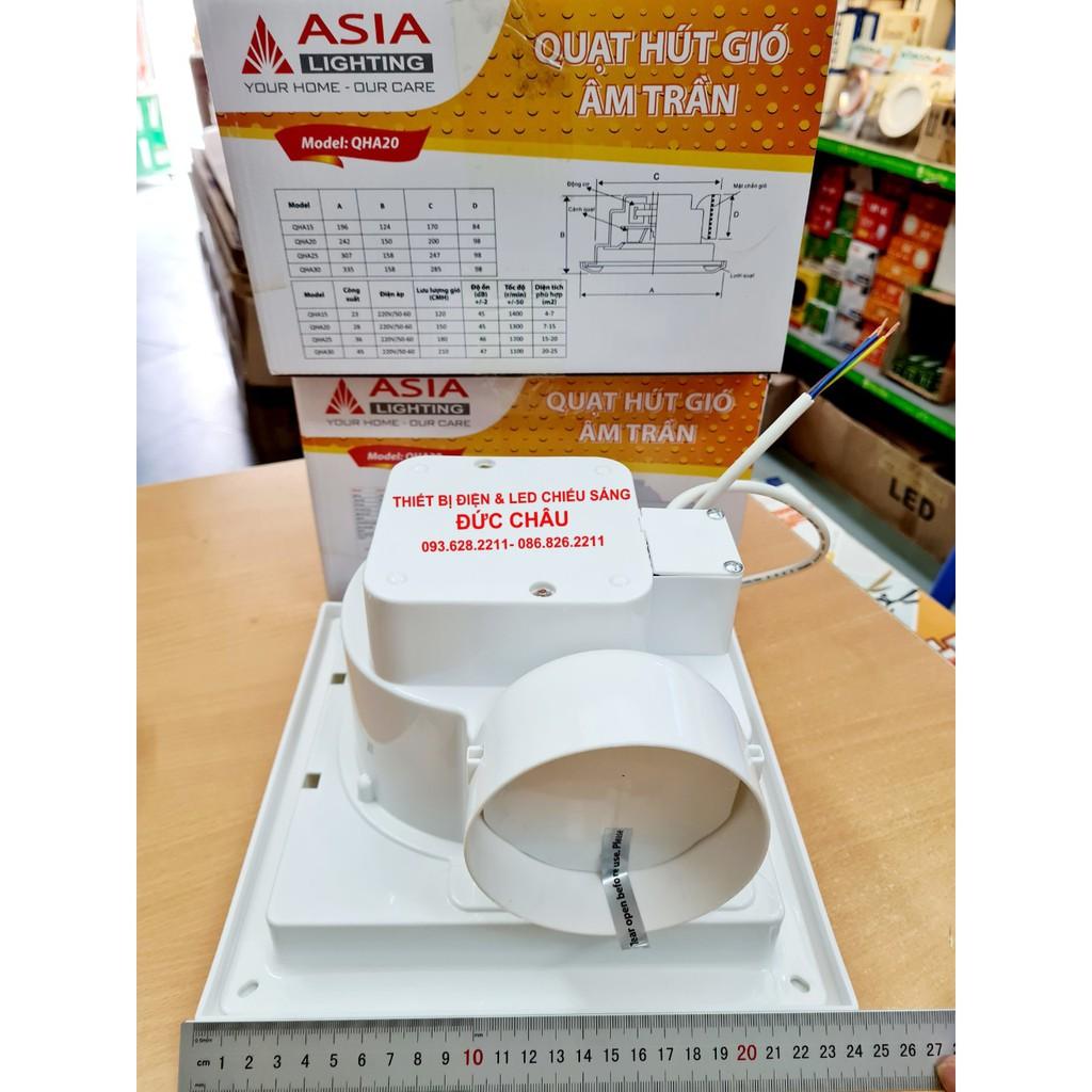 Quạt thông gió gắn âm trần Asia lỗ 200x200- ra ống ngang. chính hãng Asia