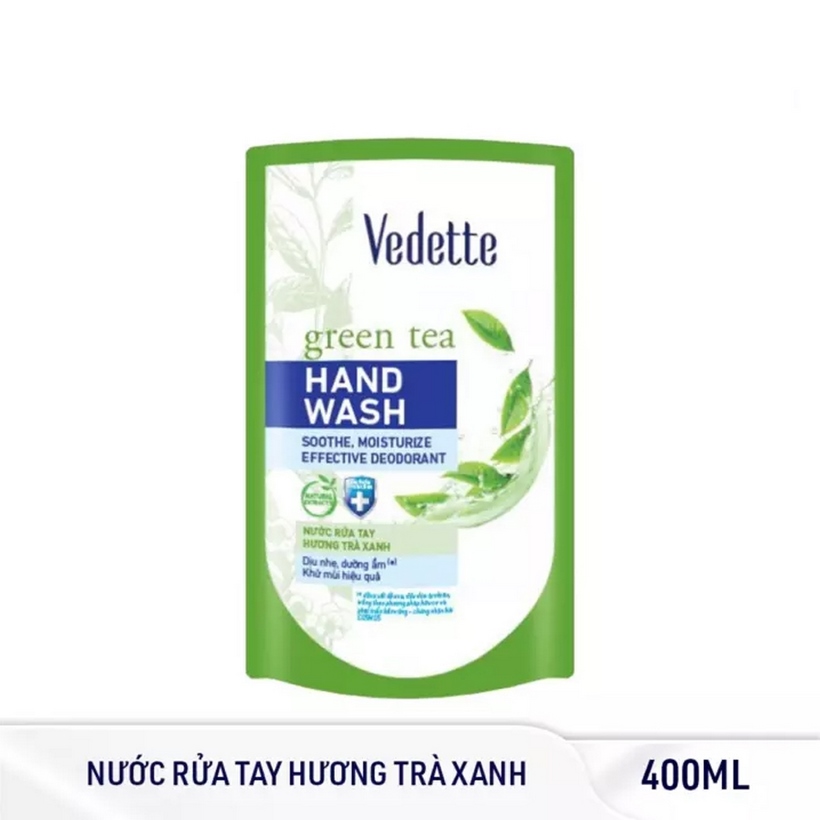 Combo 2 Nước rửa tay Vedette hương Trà xanh