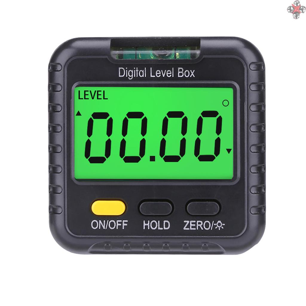 360 Degree Mini Digital Protractor Inclinometer Electronic Digital Level Ruler Angle Ruler Base Precise Measurement Woodworking Construction Carpentry Measuring Tools
