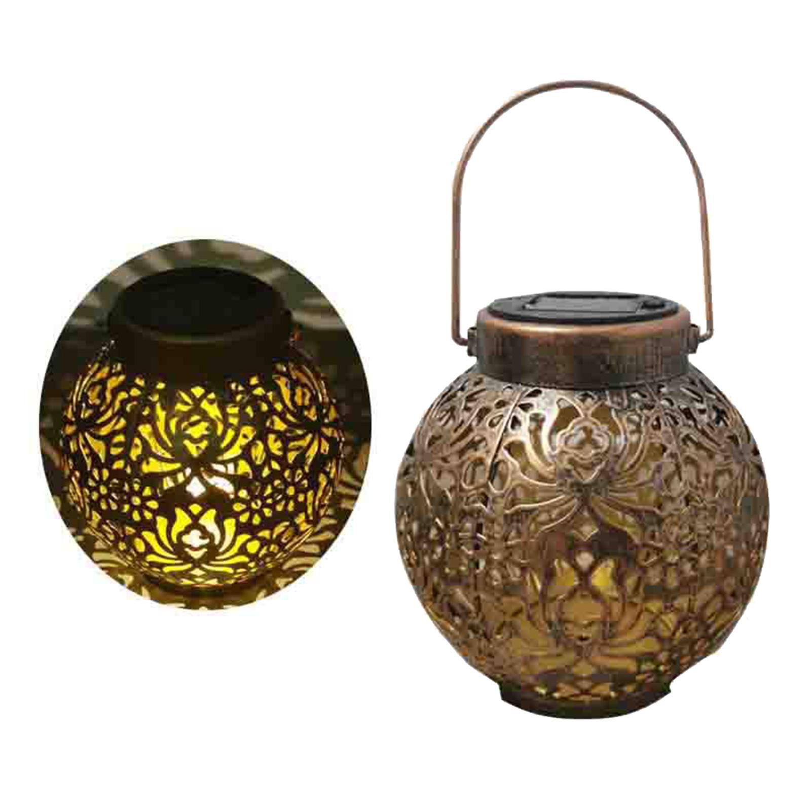 Outdoor Solar Lanterns with Handle Solar Lamp Solar Lantern Bronze
