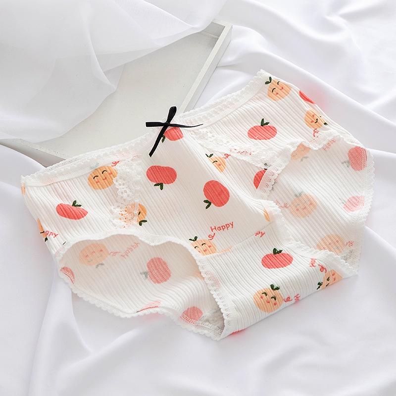 Quần lót nữ cotton kháng khuẩn họa tiết hoa quả dễ thương QLN024