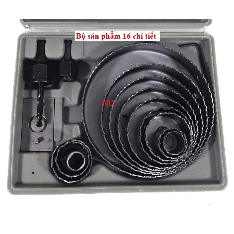Bộ 16 chi tiết khoan khoét thạch cao,khoan gỗ