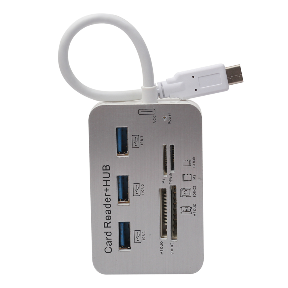 ROGTZ Cáp Type C Sang Hub Usb Kiêm Đầu Đọc Thẻ Đa Năng - Hàng Nhập Khẩu