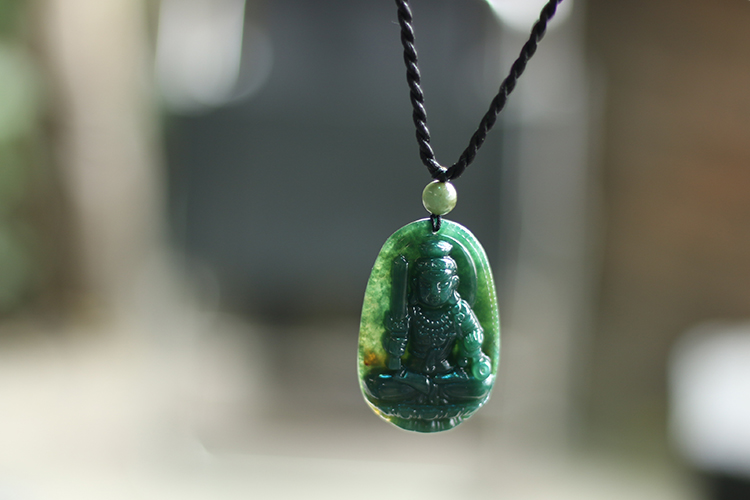 Mặt Dây Chuyền Bất Động Minh Vương Đá Chalcedony Ngọc Quý Gemstones MD19