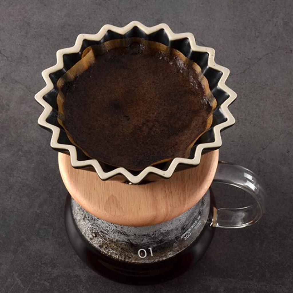 Wooden Filter Stand Coffee Dripper Bracket Pour Over Cone Drip Holder NEW