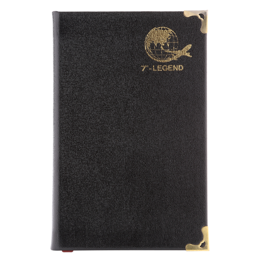 Sổ Ck T-Legend Bìa Da 168 Trang TIE (9 x 14.5 cm) - Đen