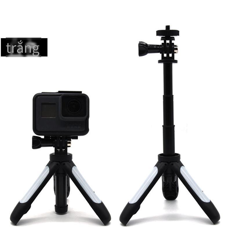 Khuyến mãi phù hợp cho phụ kiện gopro nối dài mini que tripod máy ảnh selfie stick máy tính để bàn micro hero5/6/7 chân đế