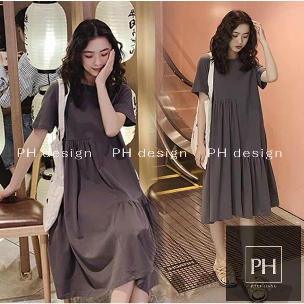 Đầm bầu xinh xếp tầng-Váy bầu xinh chất mát kiểu dáng cực xinh