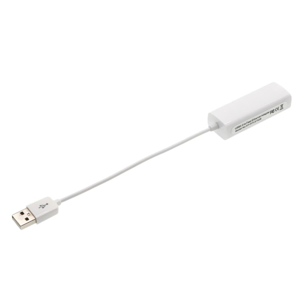 USB to Network Card Cable, with USB 2.0 Male to Female Ports, The
