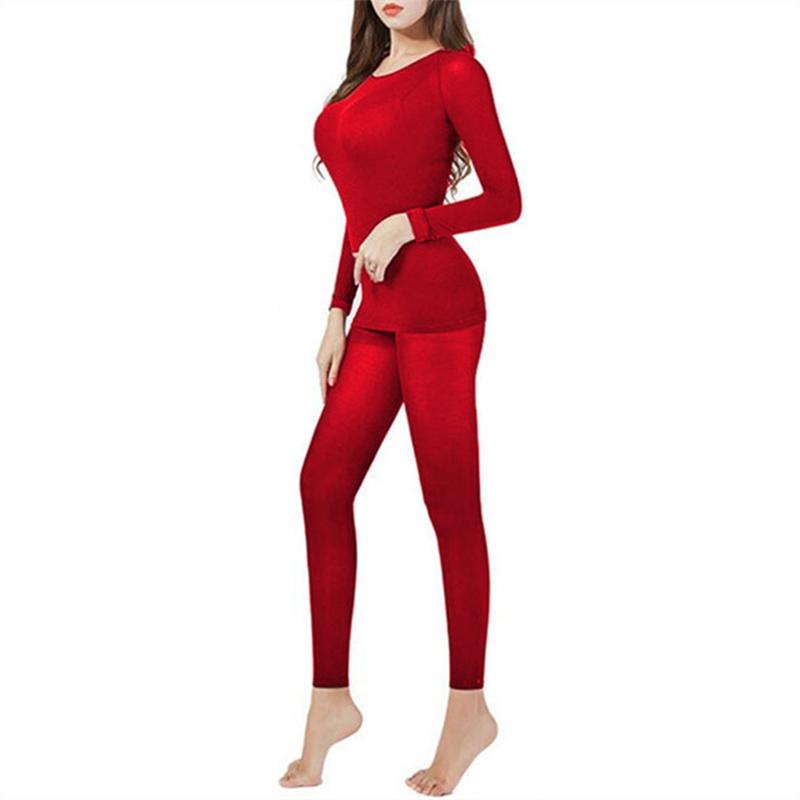 Mùa Đông Nữ Quần Lót Sinh Nhiệt 37 Độ Nhiệt Độ Không Đổi Long Johns Bộ Nữ Thun Liền Mạch Ấm Dùng Thân Thiết Quần Áo