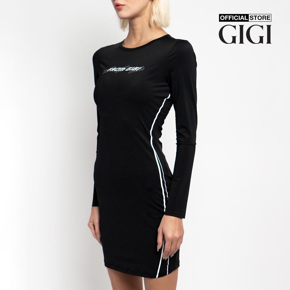 GIGI - Đầm bút chì tay dài cổ tròn phom ôm LS Jersey G2101D212183-66