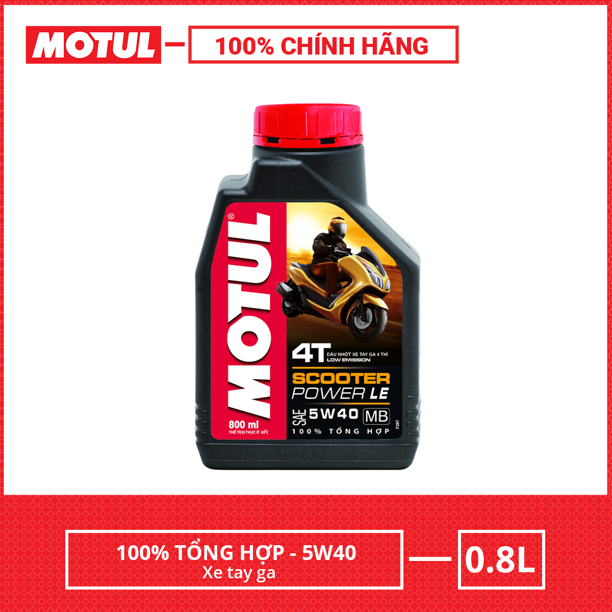 Dầu nhớt xe tay ga MOTUL SCOOTER POWER LE 4T 5W40